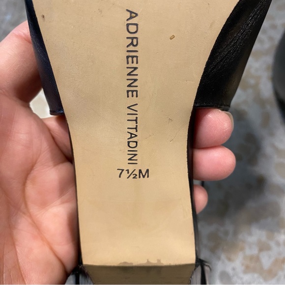 Adrienne Vittadini Shoes Heels Woman’s Leather Bootie Open Toe 7.5 ankle boots - Picture 3 of 10